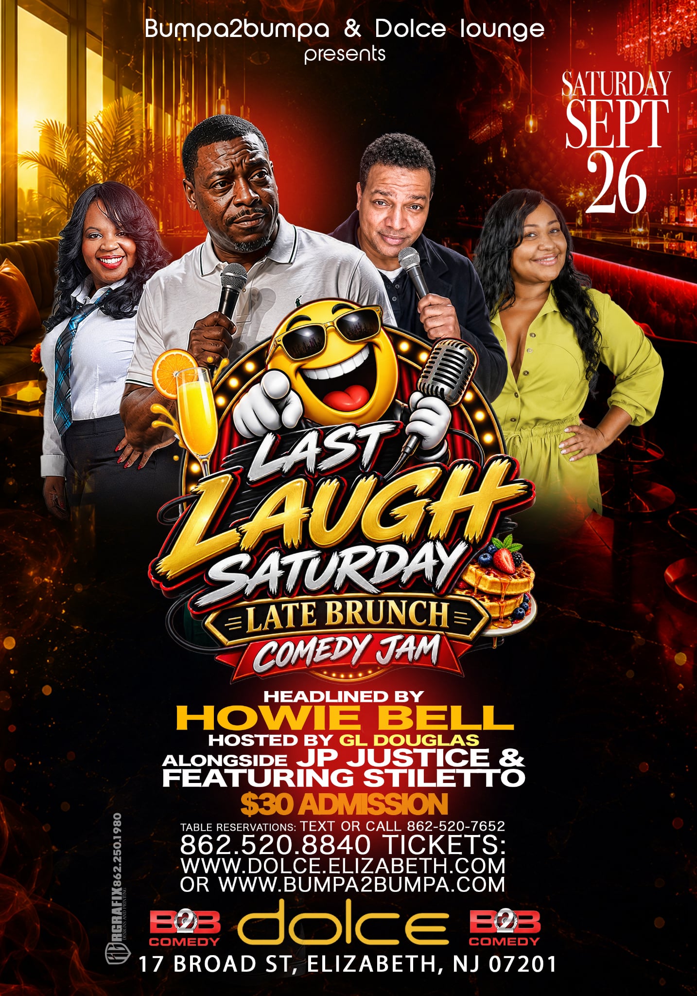 bumpa 2 bumpa comedy at Dolce Lounge